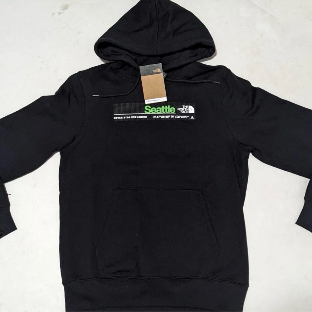 The North Face Black Seattle Logo Pullover Hoodie